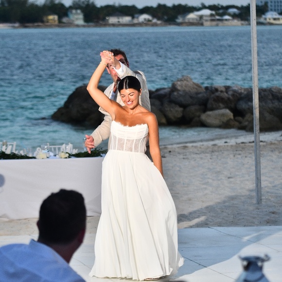 JENNY BY JENNY YOO NORA CORSET A-LINE WEDDING GOWN (Sleeves not included) - Picture 1 of 12